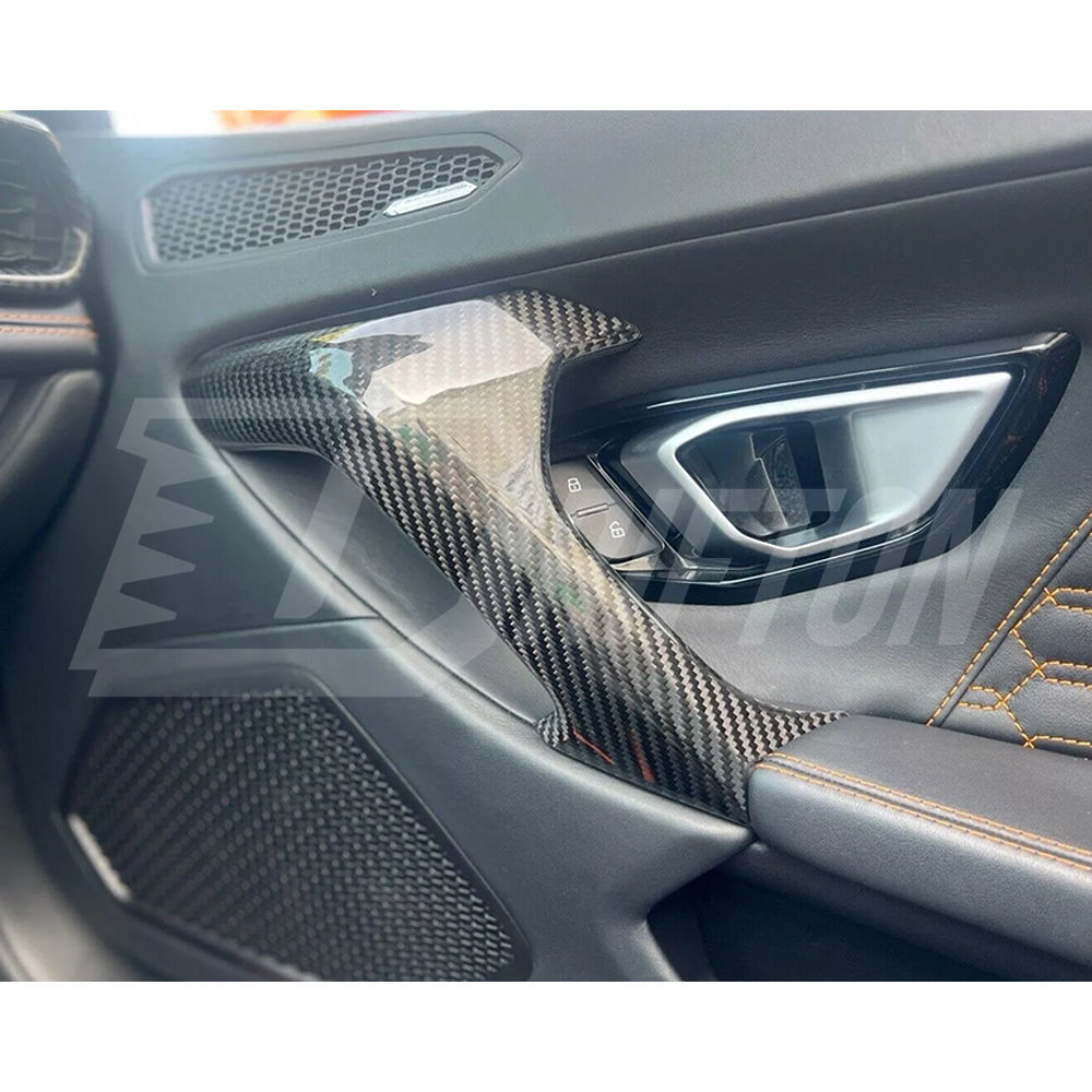 Dry Carbon Fiber Interiors Kits Door Handle Caps For Lamborghini Huracan LP610 & LP580 & EVO & Tecnica 2014-2025