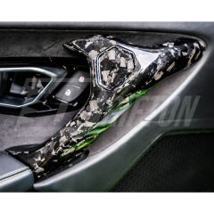 Forged Dry Carbon Fiber Interiors Kits Door Handle Caps For Lamborghini Huracan LP610 & LP580 & EVO & Tecnica 2014-2025