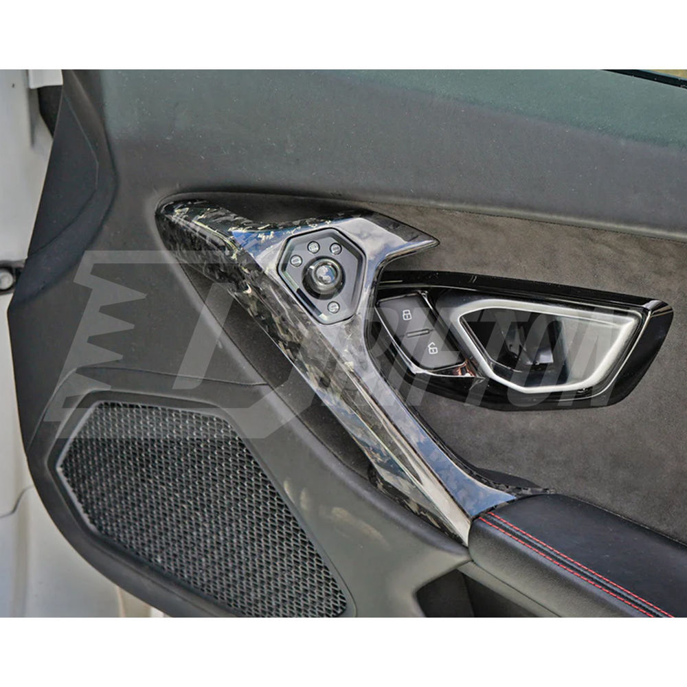 Forged Dry Carbon Fiber Interiors Kits Door Handle Caps For Lamborghini Huracan LP610 & LP580 & EVO & Tecnica 2014-2025