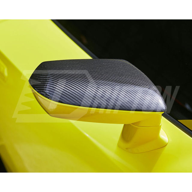 Novitec Style Dry Carbon Fiber Mirror Caps Cover For Lamborghini Huracan LP580 & LP610 & Performante & EVO & STO & Tecnica 2014-2025