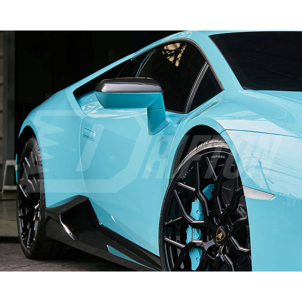 Novitec Style Dry Carbon Fiber Mirror Caps Cover For Lamborghini Huracan LP580 & LP610 & Performante & EVO & STO & Tecnica 2014-2025