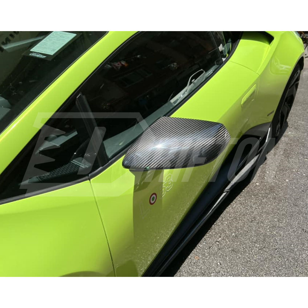 Novitec Style Dry Carbon Fiber Mirror Caps Cover For Lamborghini Huracan LP580 & LP610 & Performante & EVO & STO & Tecnica 2014-2025