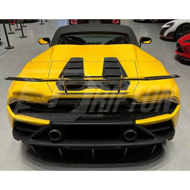 Novitec Style Dry Forged Carbon Fiber Rear Spoiler Wing For Lamborghini Huracan EVO & EVO RWD 2019-2025
