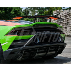 Novitec Style Dry Forged Carbon Fiber Rear Spoiler Wing For Lamborghini Huracan EVO & EVO RWD 2019-2025