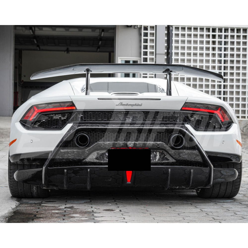 Performante Style Dry Carbon Fiber Rear Spoiler Wing For Lamborghini Huracan LP610 & LP580 & EVO & Tecnica 2014-2025