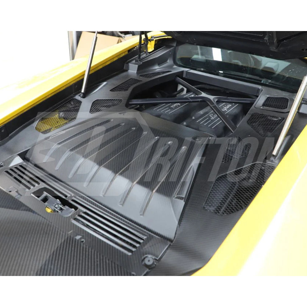 Forged Dry Carbon Fiber Engine Bay Panels Replacement Kits For Lamborghini Huracan LP610 & LP580 2014-2017