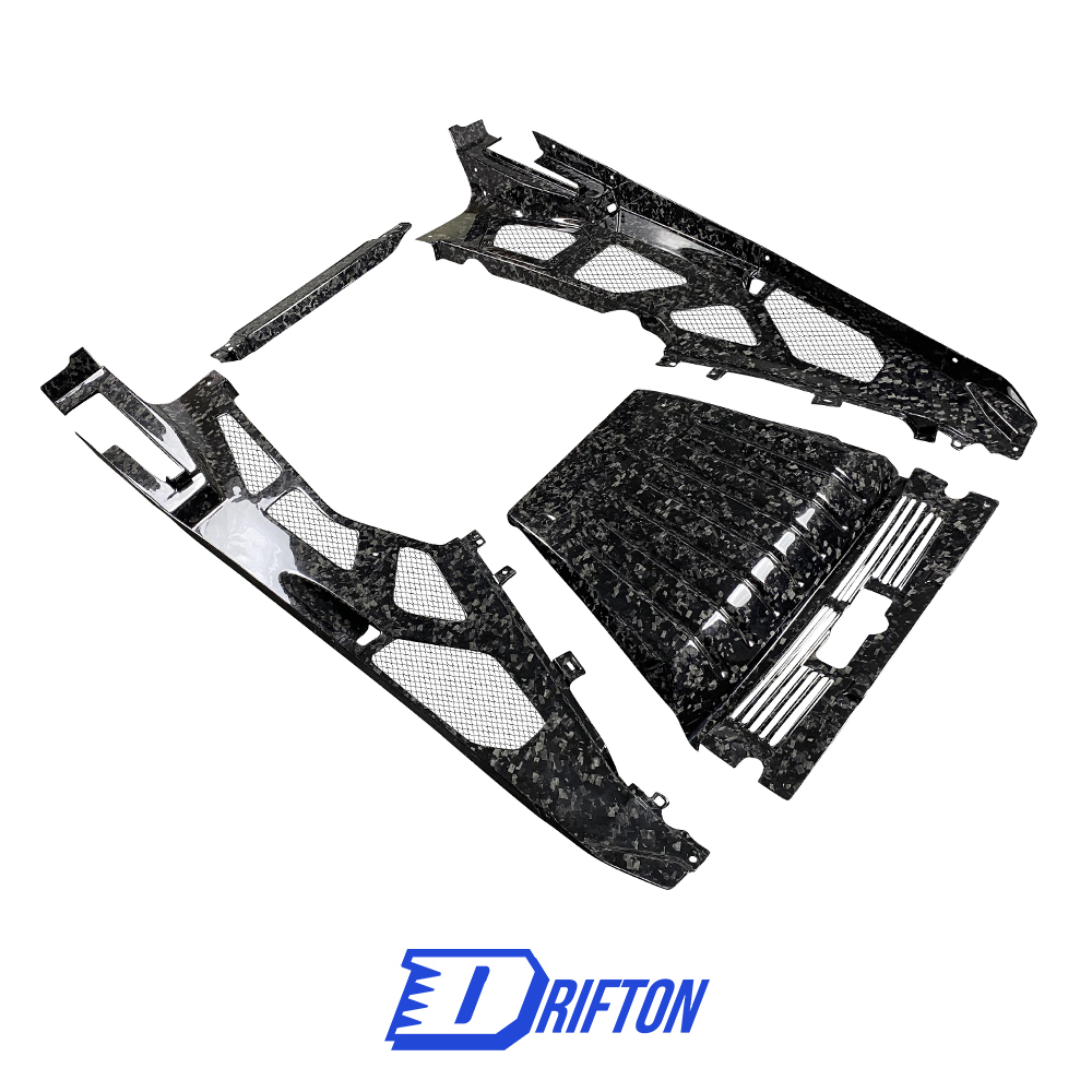 Forged Dry Carbon Fiber Engine Bay Panels Replacement Kits For Lamborghini Huracan LP610 & LP580 2014-2017