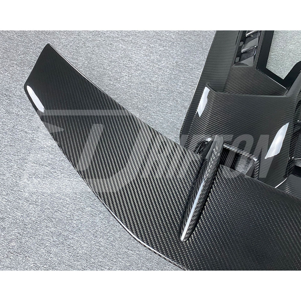 Performante Style Dry Carbon Fiber Rear Engine Hood & Spoiler Wing Set For Lamborghini Huracan LP610 & LP580 & EVO & STO & Tecnica 2014-2025
