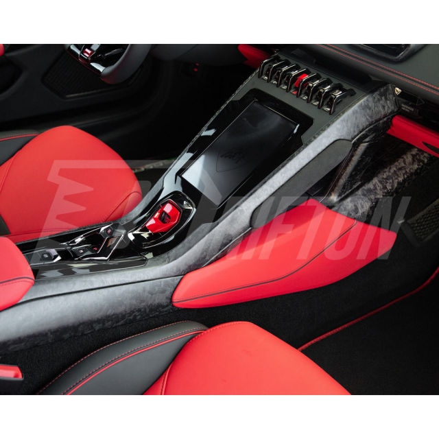 Dry Carbon Fiber Interiors Kits Left & Right Center Console Trim Panel For Lamborghini Huracan LP610 & LP580 & EVO & Tecnica 2014-2025