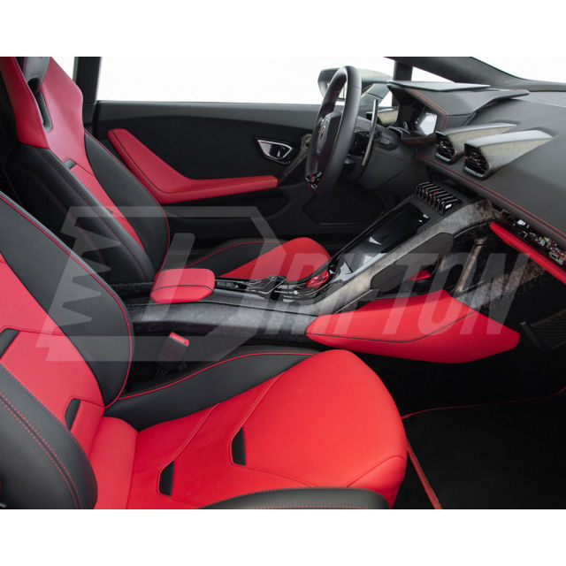 Dry Carbon Fiber Interiors Kits Left & Right Console ArmRest Side Strips Panel For Lamborghini Huracan LP610 & LP580 & EVO & Tecnica 2014-2025