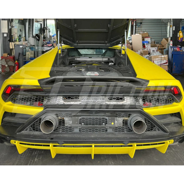EVO Style Dry Carbon Fiber DuckTail Rear Spoiler For Lamborghini Huracan LP580 & LP610 & EVO 2015-2025