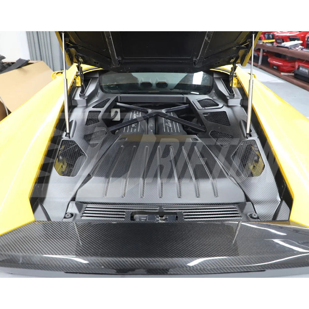 Forged Dry Carbon Fiber Engine Bay Panels Replacement Kits For Lamborghini Huracan LP610 & LP580 2014-2017