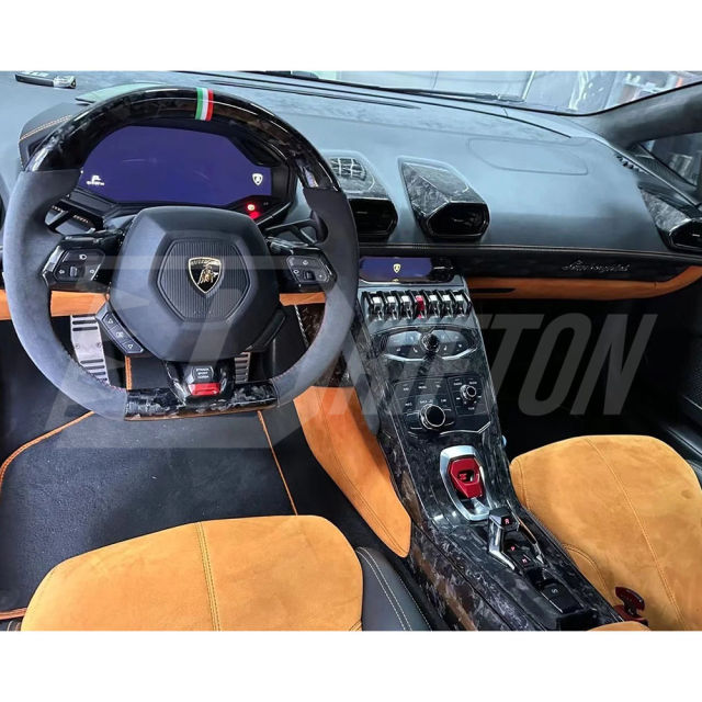 Forged Dry Carbon Fiber Interiors Kits Center Console Panel For Lamborghini Huracan LP610 & LP580 & EVO 2014-2025