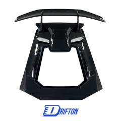 Performante Style Dry Carbon Fiber Rear Engine Hood & Spoiler Wing Set For Lamborghini Huracan LP610 & LP580 & EVO & STO & Tecnica 2014-2025