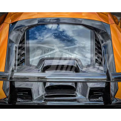 Performante Style Dry Carbon Fiber Rear Engine Hood & Spoiler Wing Set For Lamborghini Huracan LP610 & LP580 & EVO & STO & Tecnica 2014-2025