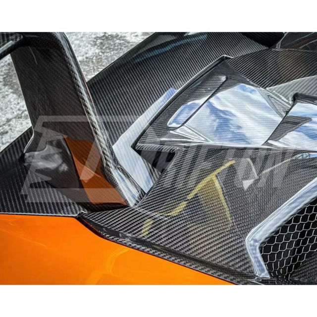 Performante Style Dry Carbon Fiber Rear Engine Hood & Spoiler Wing Set For Lamborghini Huracan LP610 & LP580 & EVO & STO & Tecnica 2014-2025