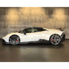 Vorsteiner Center Exit ExhaUst Style Dry Carbon Fiber With Portion Primer Rear Bumper For Lamborghini Huracan EVO & Tecnica 2020-2025