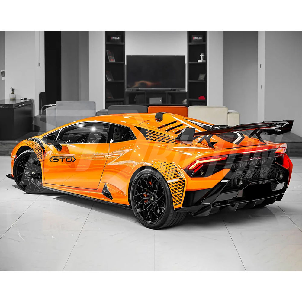 Dry Carbon Fiber Rear Diffuser For Lamborghini Huracan STO 2021-2025