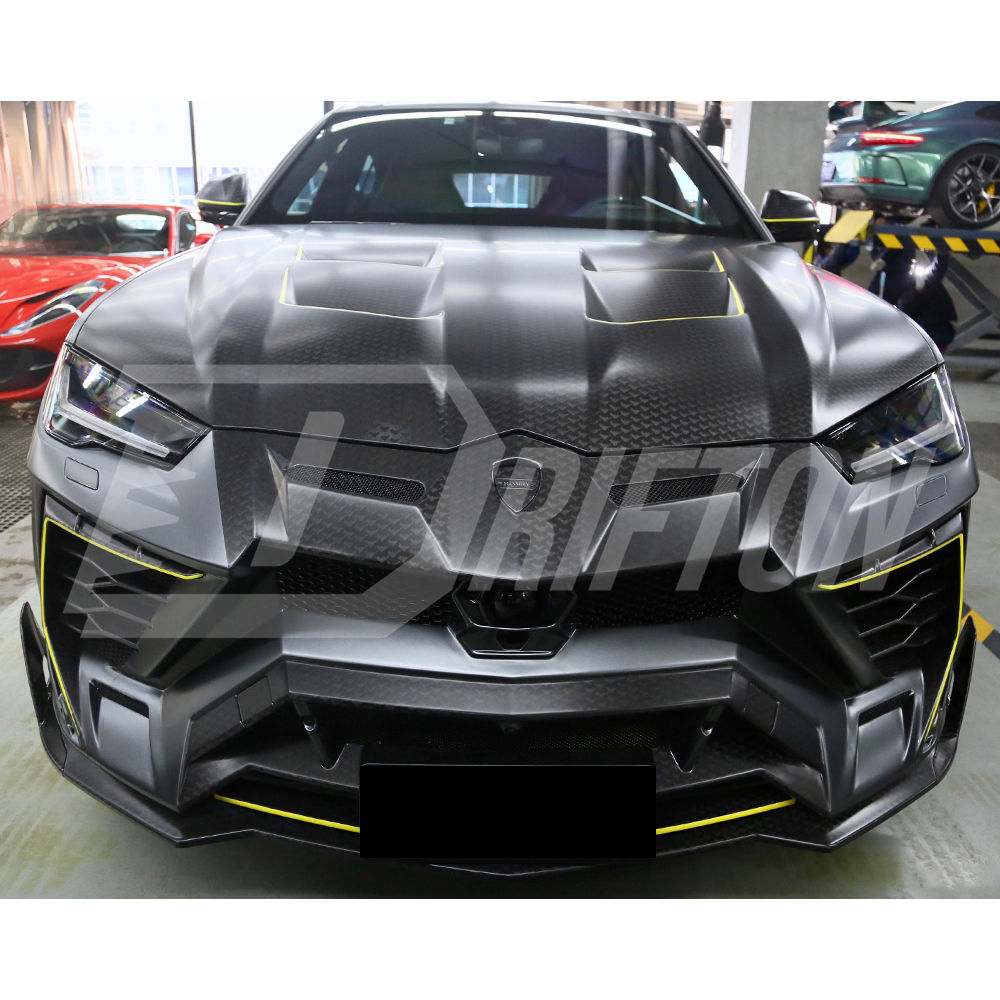 Mansory Style Dry Carbon Fiber With Portion Primer Front Bumper For Lamborghini URUS