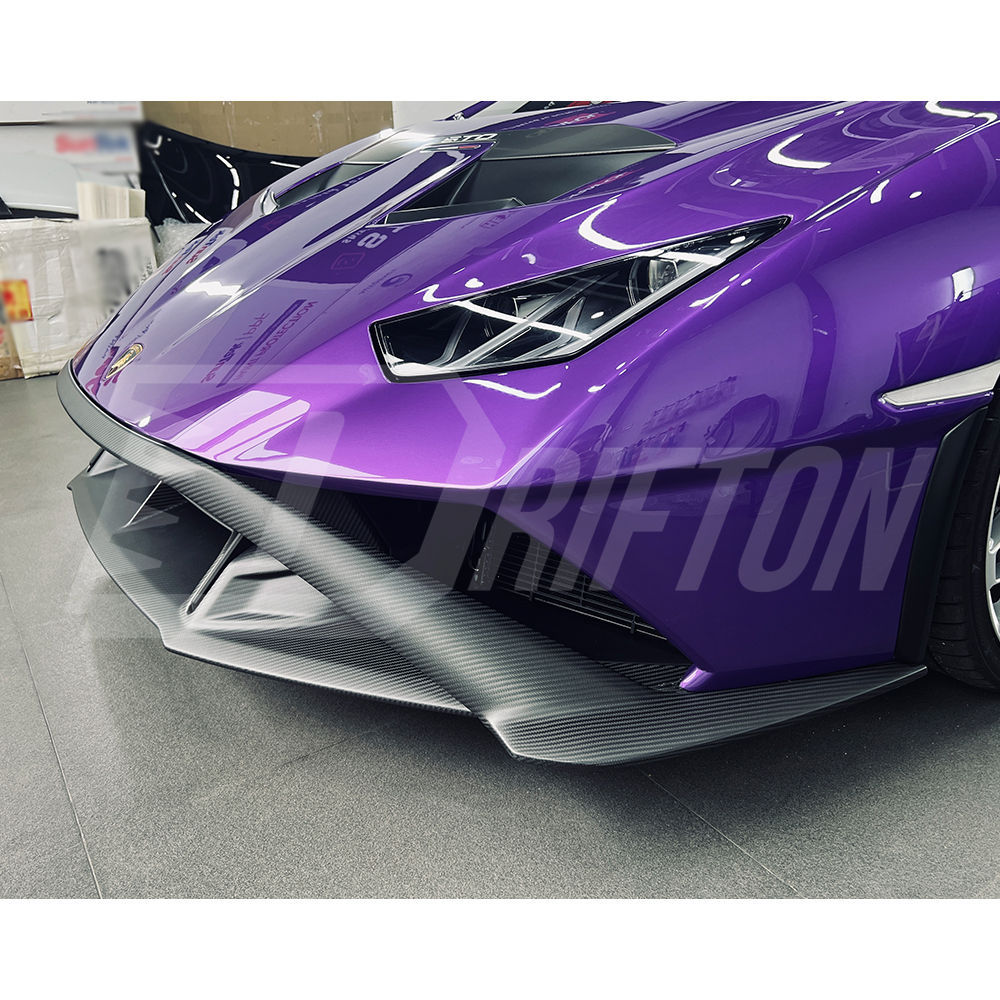 Dry Carbon Fiber Lower Front Bumper Lip For Lamborghini Huracan STO 2021-2025