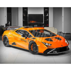 Dry Carbon Fiber Lower Front Bumper Lip For Lamborghini Huracan STO 2021-2025