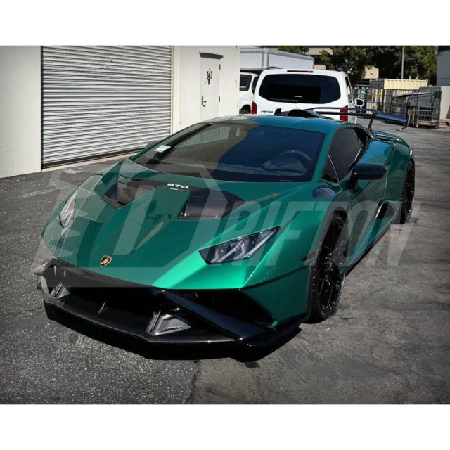 Dry Carbon Fiber Lower Front Bumper Lip For Lamborghini Huracan STO 2021-2025