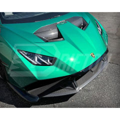 Dry Carbon Fiber Lower Front Bumper Lip For Lamborghini Huracan STO 2021-2025