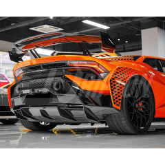 Dry Carbon Fiber Rear Diffuser For Lamborghini Huracan STO 2021-2025