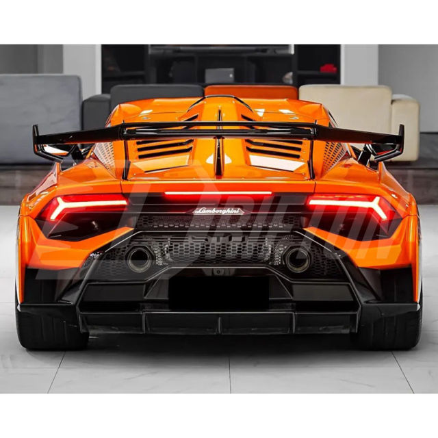 Dry Carbon Fiber Rear Diffuser For Lamborghini Huracan STO 2021-2025