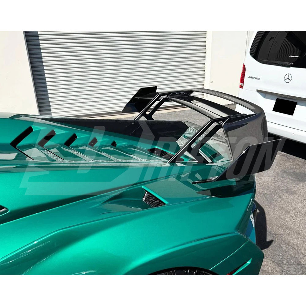 Dry Carbon Fiber Rear Spoiler Wing For Lamborghini Huracan STO 2021-2025