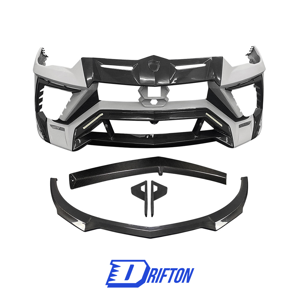 Mansory Style Dry Carbon Fiber With Portion Primer Front Bumper For Lamborghini URUS