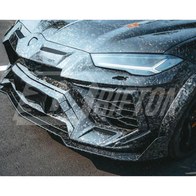 Mansory Style Dry Carbon Fiber With Portion Primer Front Bumper For Lamborghini URUS