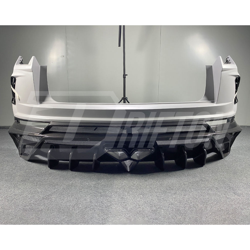 Mansory Style Dry Carbon Fiber With Portion Primer Rear Bumper For Lamborghini URUS