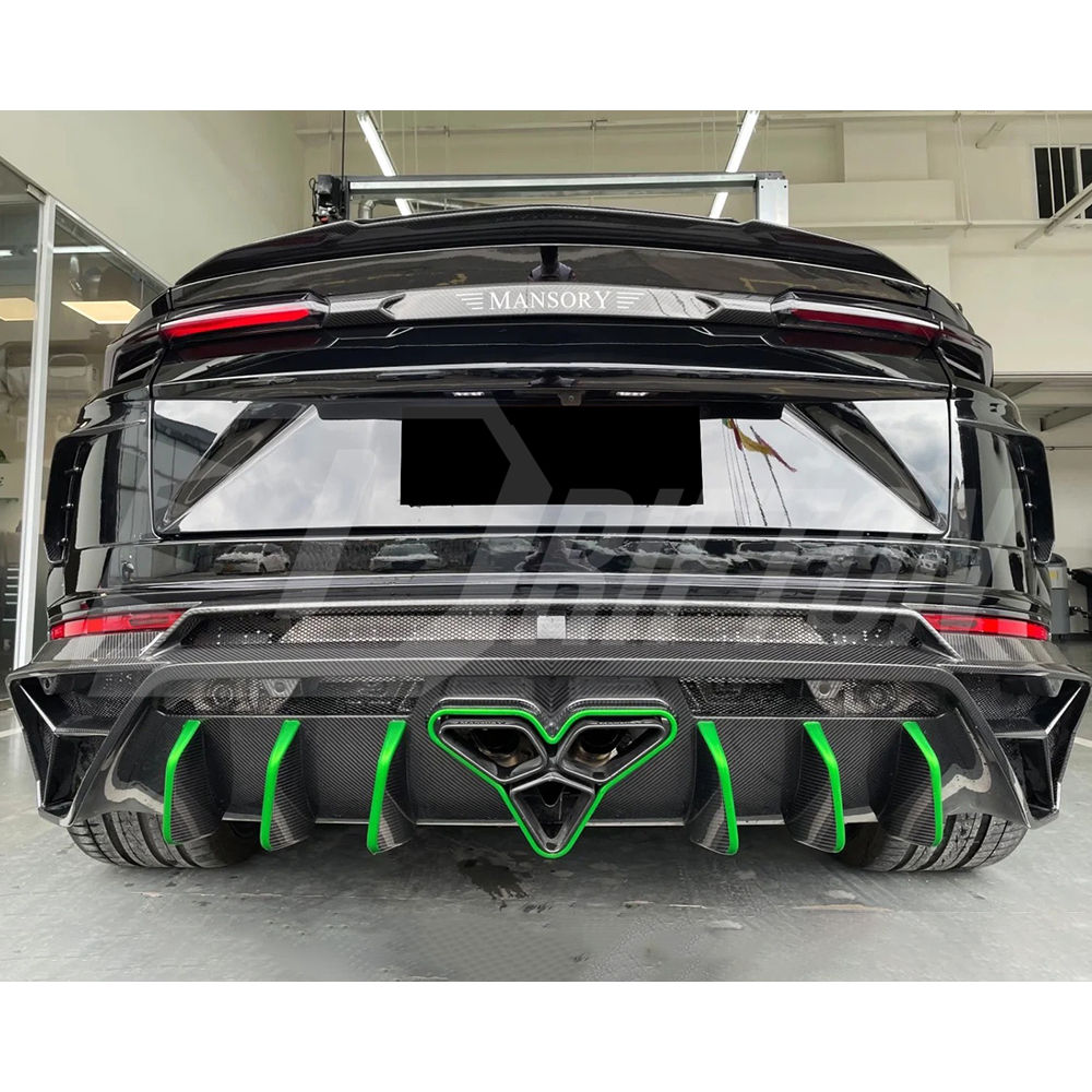 Mansory Style Dry Carbon Fiber With Portion Primer Rear Bumper For Lamborghini URUS