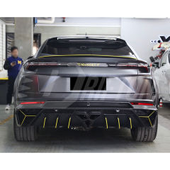 Mansory Style Dry Carbon Fiber With Portion Primer Rear Bumper For Lamborghini URUS
