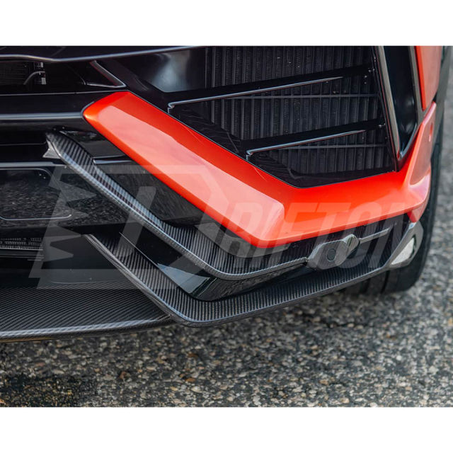 Performante Style Dry Carbon Fiber Front Lip & Front Bumper Trim For Lamborghini URUS S