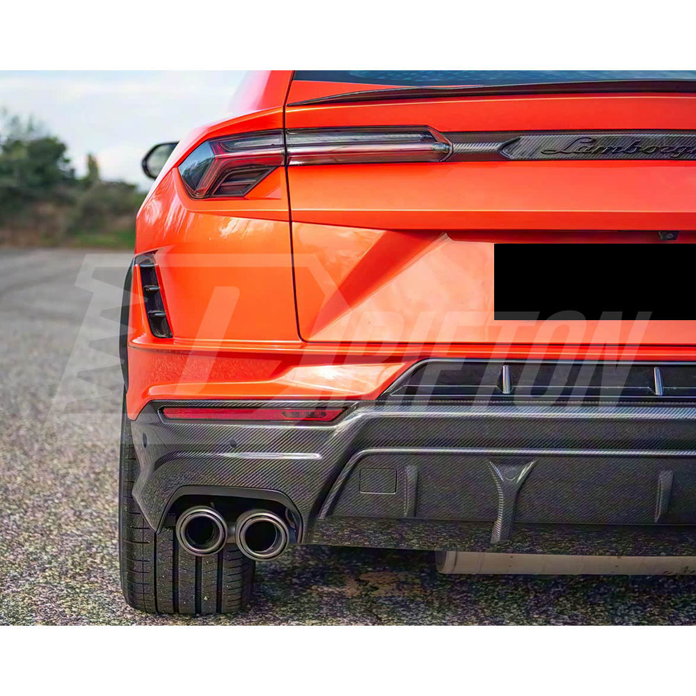 Performante Style Dry Carbon Fiber Rear Diffuser Set For Lamborghini URUS S