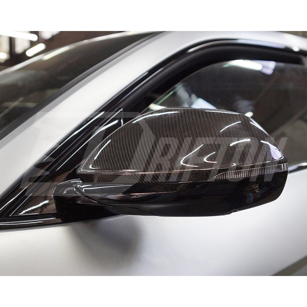 Topcar Style Dry Carbon Fiber Side Mirror Caps For Lamborghini URUS