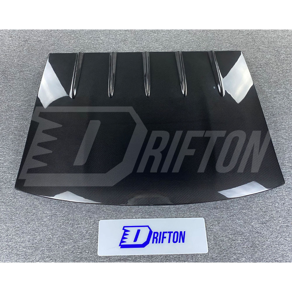 V Style Dry Carbon Fiber Car Roof Cover For Nissan 370Z Z34 2008-2019