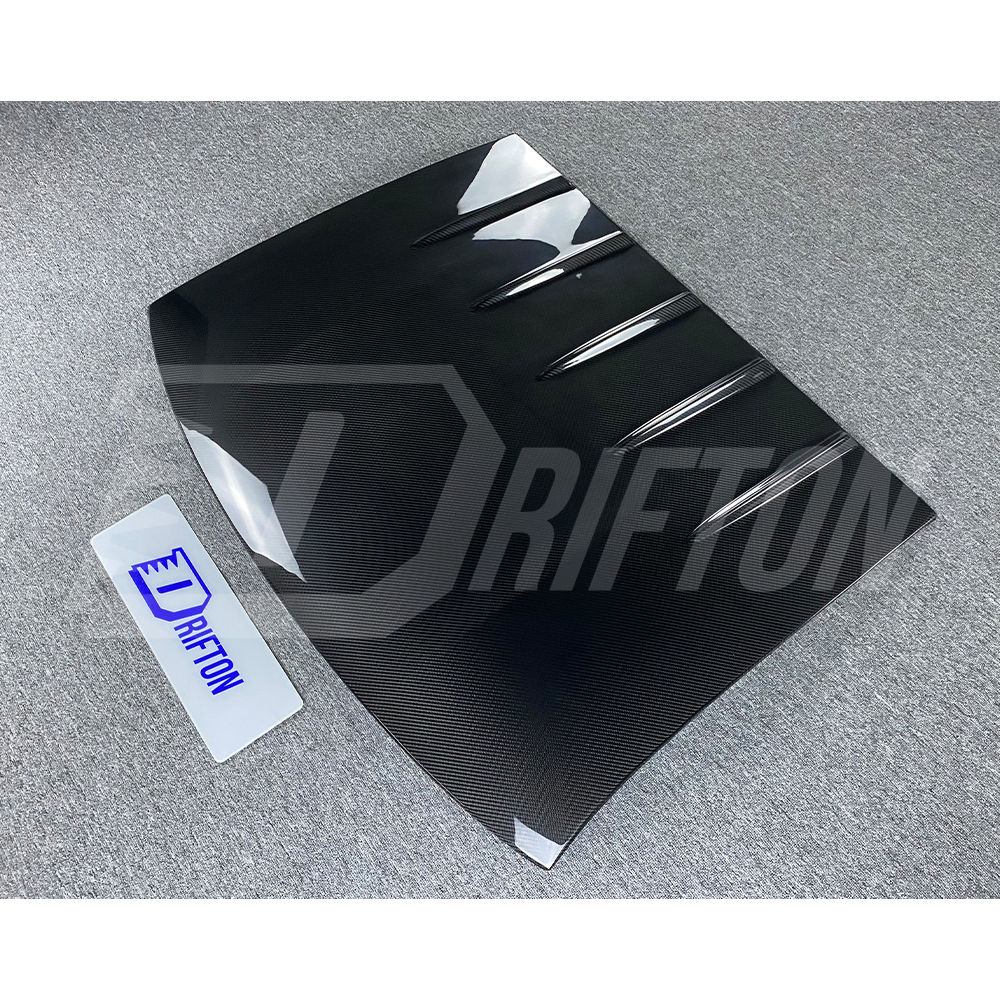 V Style Dry Carbon Fiber Car Roof Cover For Nissan 370Z Z34 2008-2019