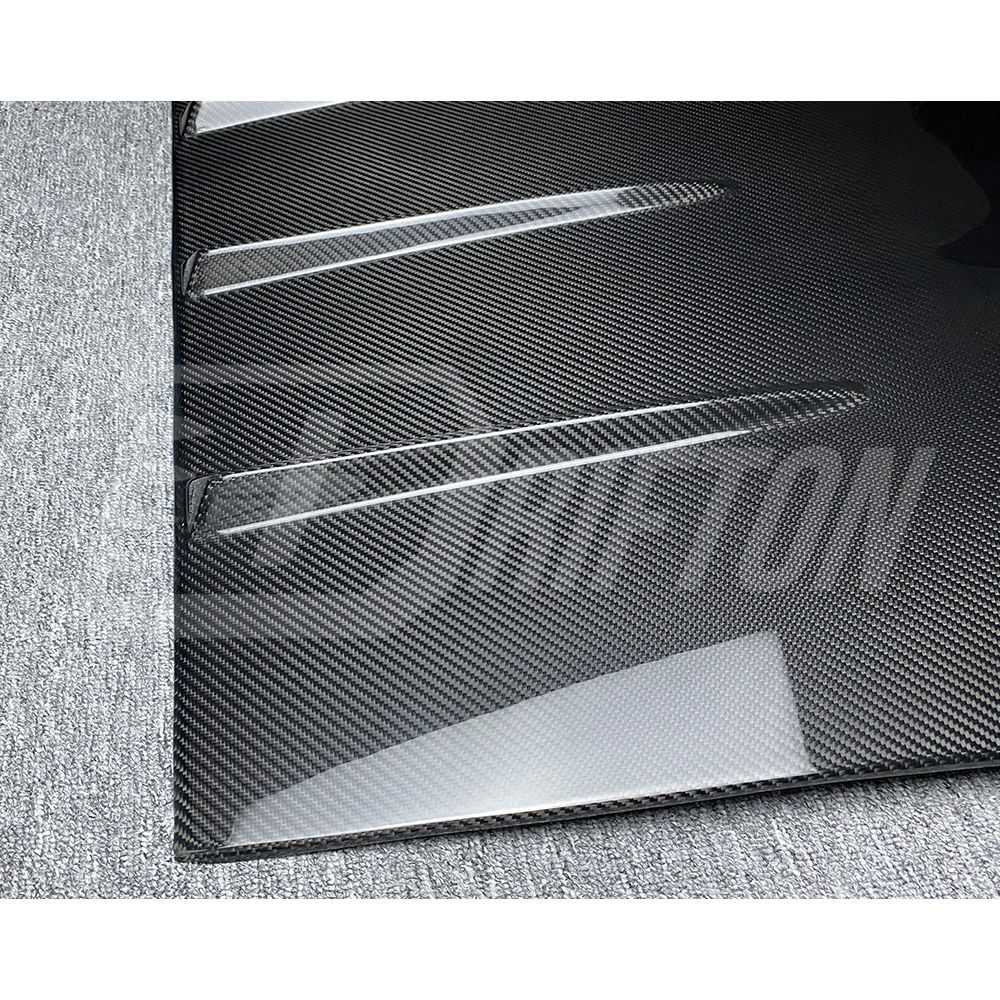 V Style Dry Carbon Fiber Car Roof Cover For Nissan 370Z Z34 2008-2019