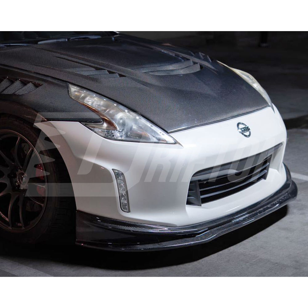 Varis Style Carbon Fiber Front Lip For Nissan 370Z Z34 2012-2019