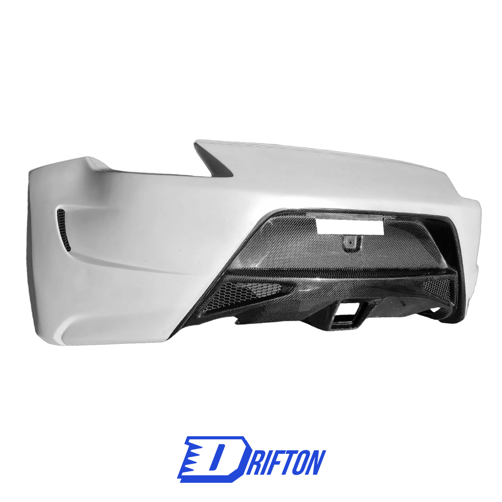 Amuse Style Partial Carbon Fiber Rear Bumper For Nissan 370Z Z34 2008-2019