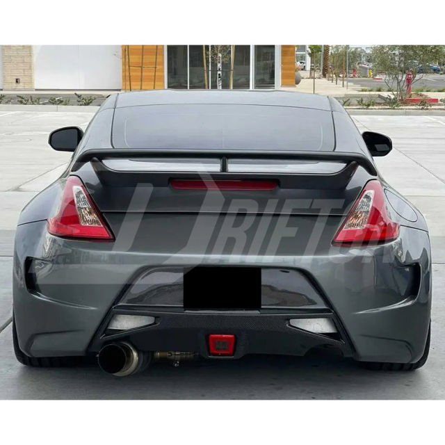 Amuse Style Partial Carbon Fiber Rear Bumper For Nissan 370Z Z34 2008-2019