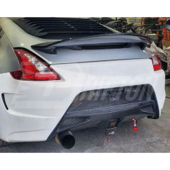 Amuse Style Partial Carbon Fiber Rear Bumper For Nissan 370Z Z34 2008-2019
