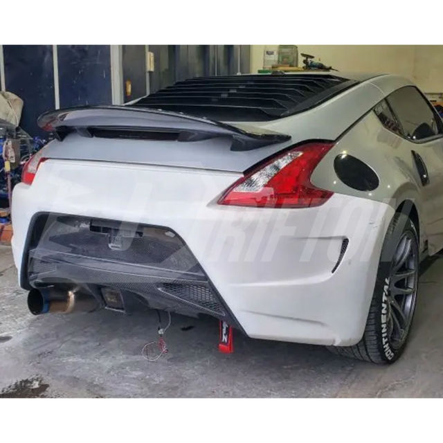 Amuse Style Partial Carbon Fiber Rear Bumper For Nissan 370Z Z34 2008-2019