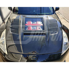 CMST Transparent Window Style Carbon Fiber Hood For Nissan 370Z Z34 2008-2019