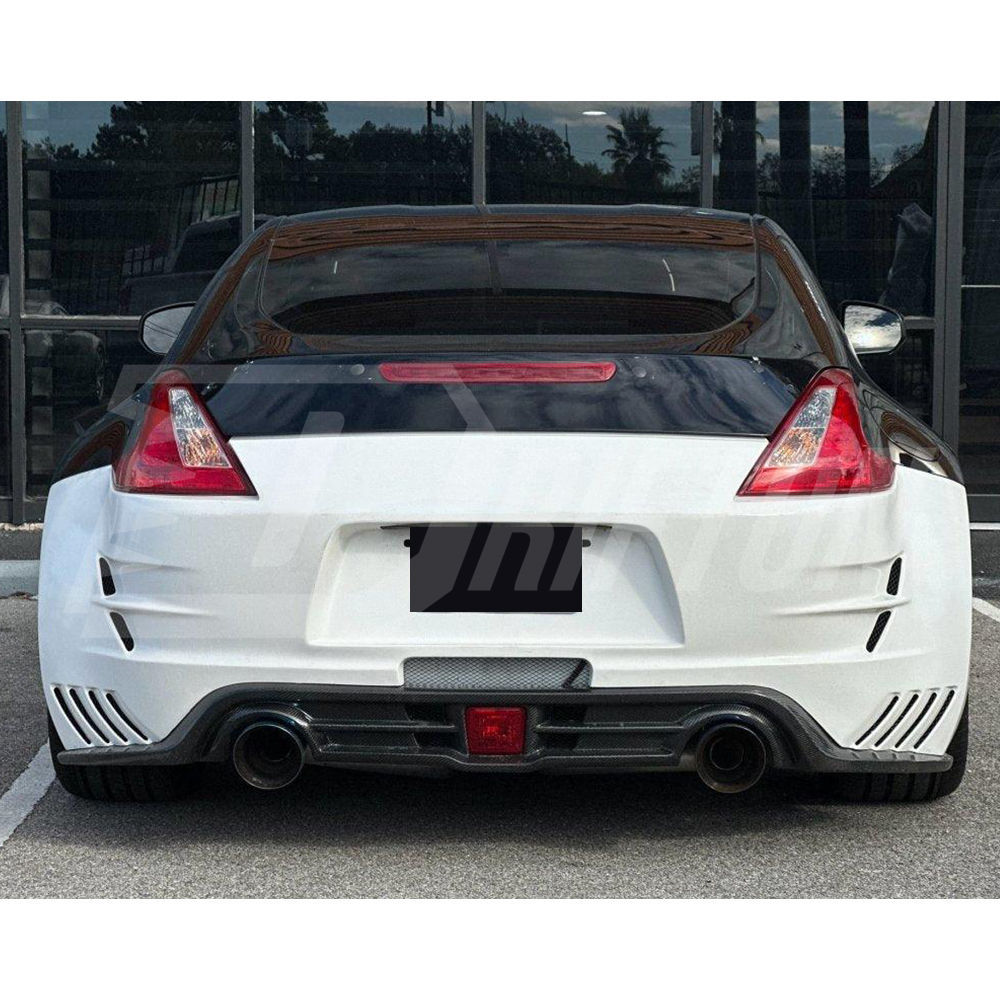 Varis Arising II Style Carbon Fiber Rear Bumper For Nissan 370Z Z34 2008-2019