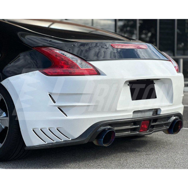 Varis Arising II Style Carbon Fiber Rear Bumper For Nissan 370Z Z34 2008-2019