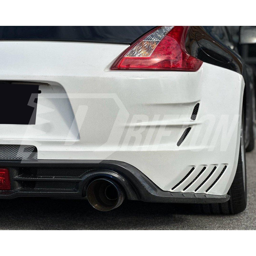 Varis Arising II Style Half Carbon Fiber Rear Bumper For Nissan 370Z Z34 2008-2019